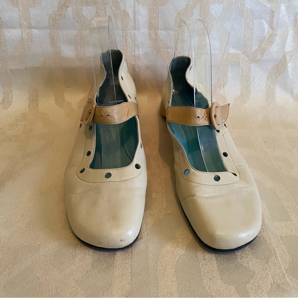 Thierry Rabotin Mary Jane Leather Shoes Size 10 - Picture 4 of 8